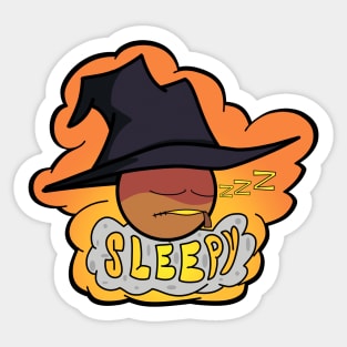 Fnf zardy mod character graffiti sleepy Sticker